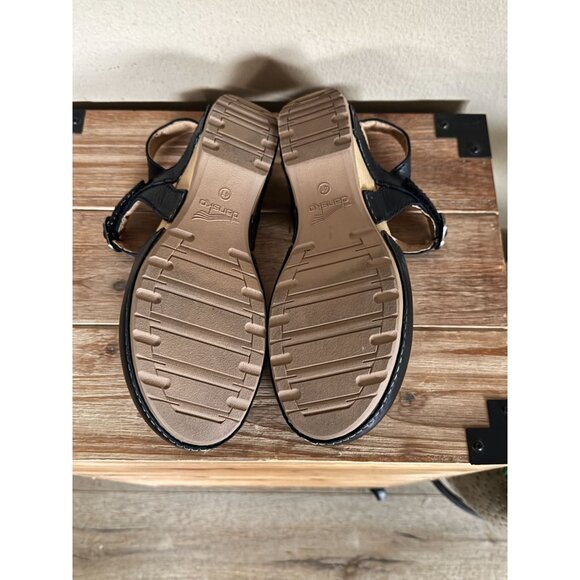 Dansko Tiffiani Black Maryjane Hook&Loop Closure Closed Toe Sandal Clog Size 41 - Picture 14 of 15